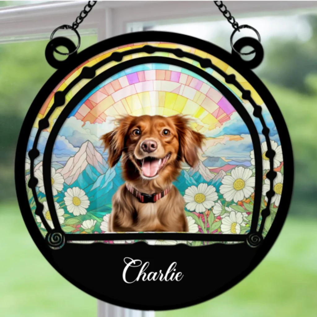 Seven Shades Of Color Photo - Personalized Custom Suncatcher - Image 5