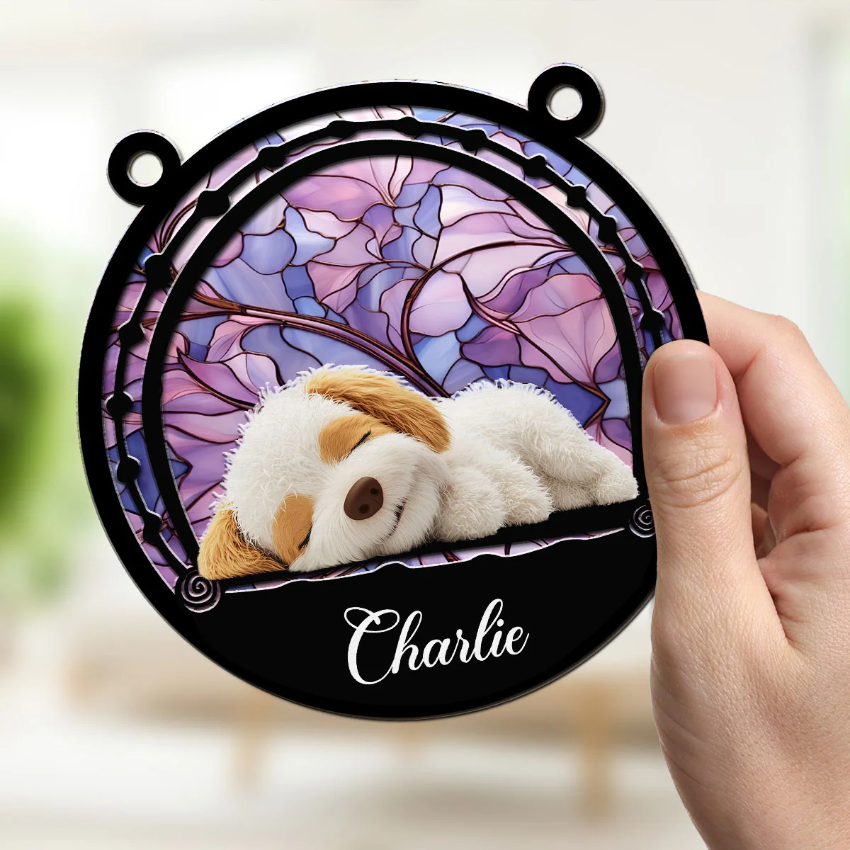 Sleep In Peace - Personalized Custom Suncatcher - Image 3