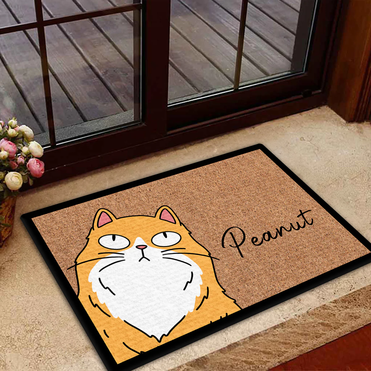 Staring At You - Personalized Custom Doormat - Image 4