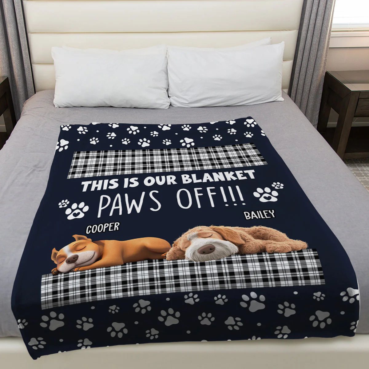 This Is Mine - Personalized Custom Fleece Blanket - Image 3