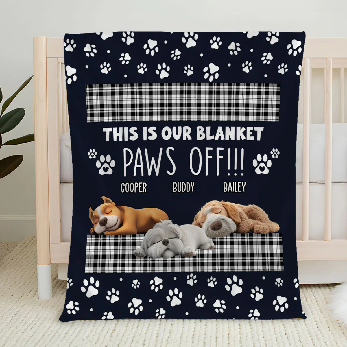 This Is Mine - Personalized Custom Fleece Blanket - Image 5