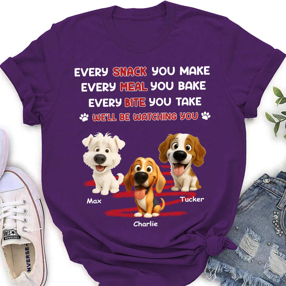 Watching You Forever - Personalized Custom Women's T-shirt - Image 3