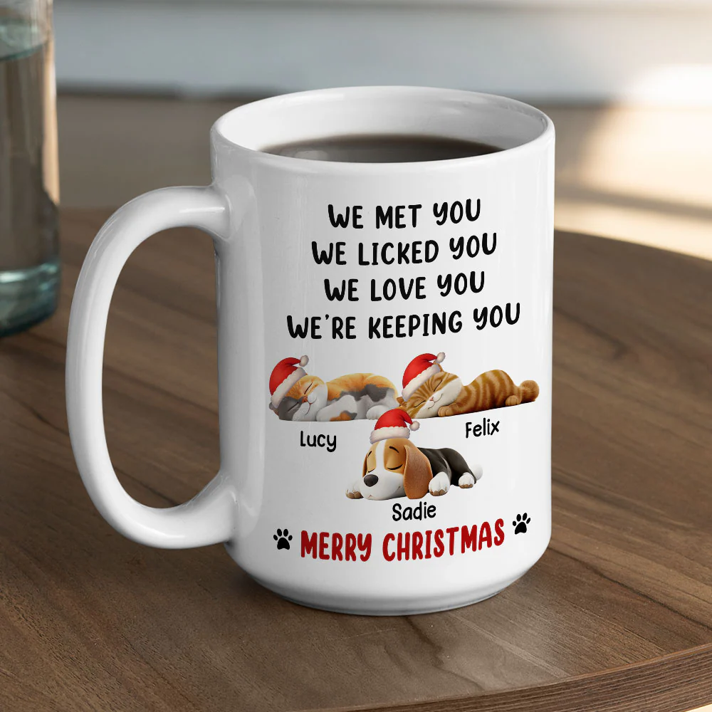 We Licked And Love You Ver Pet Christmas - Personalized Custom Coffee Mug - Image 4
