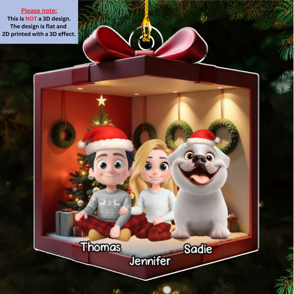 You Me Dog - Personalized Custom Acrylic Ornament - Image 6