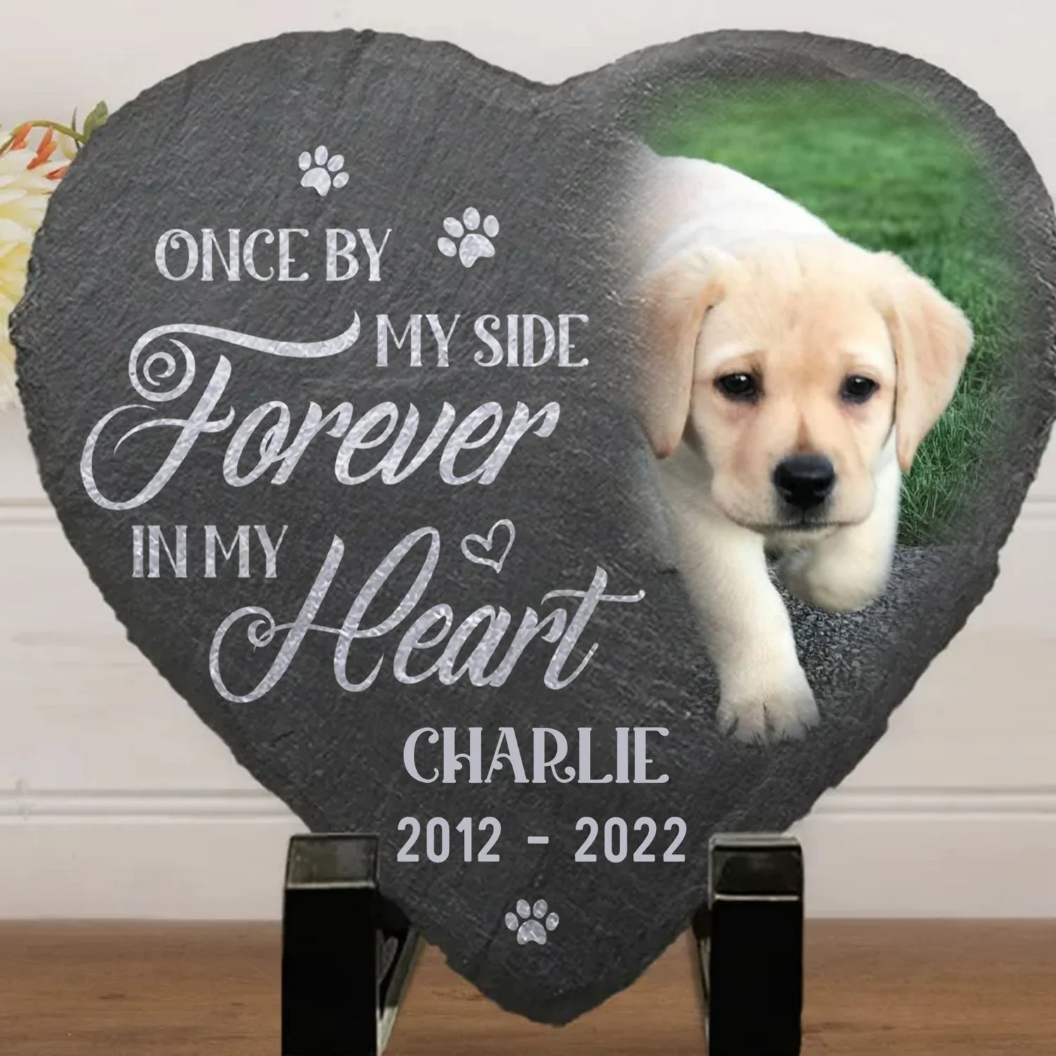 You Would Have Lived Forever - Personalized Custom Heart Shaped Stone - Image 6